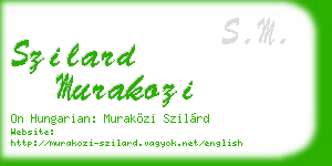 szilard murakozi business card